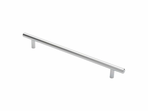 Carlisle Brass Cupboard Handles Polished Chrome FTD 12mm STEEL T- BAR HANDLE 224mm c/c