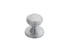 Carlisle Brass Cupboard Knob Satin Chrome FTD DELAMAIN PLAIN KNOB 30mm