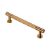 Carlisle Brass Cupboard Handles Satin Brass FTD KNURLED PULL HANDLE 128MM C/C