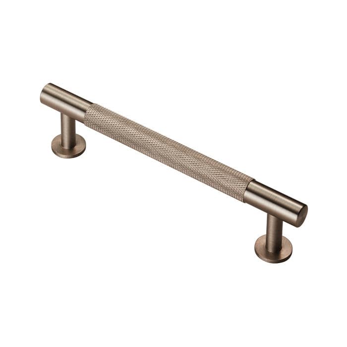 Carlisle Brass Cupboard Handles Satin Nickel FTD KNURLED PULL HANDLE 128MM C/C