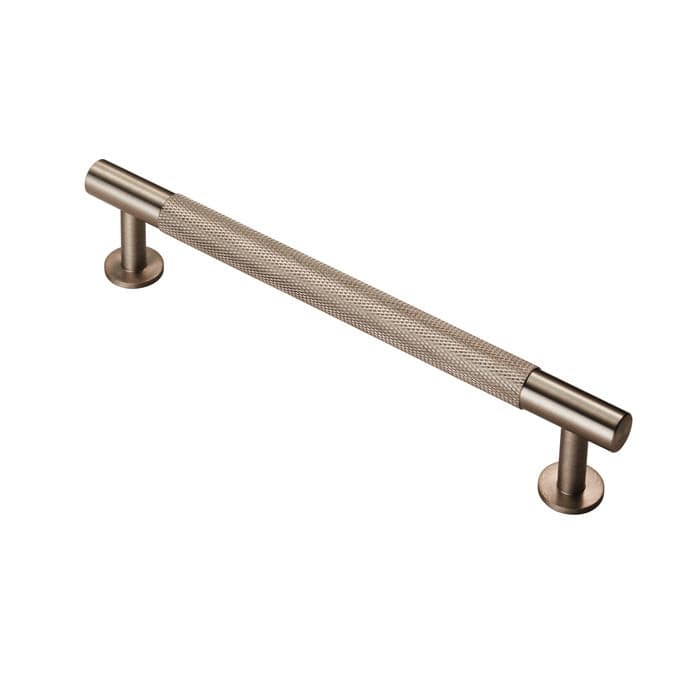 Carlisle Brass Cupboard Handles Satin Nickel FTD KNURLED PULL HANDLE 160MM C/C