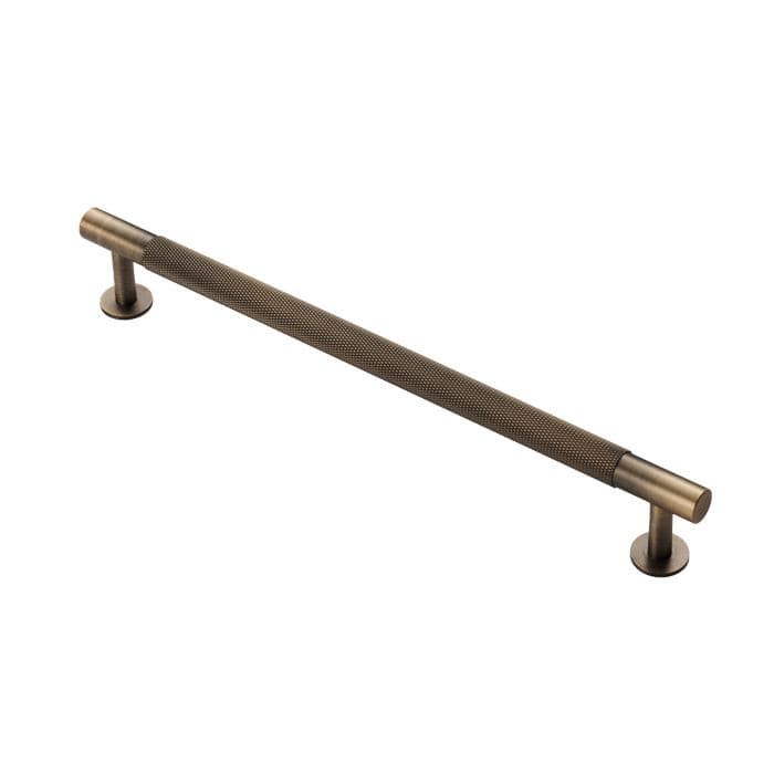 Carlisle Brass Cupboard Handles Antique Brass FTD KNURLED PULL HANDLE 224mm c/c