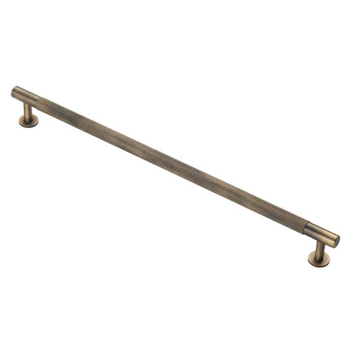 Carlisle Brass Cupboard Handles Antique Brass FTD KNURLED PULL HANDLE 320mm c/c