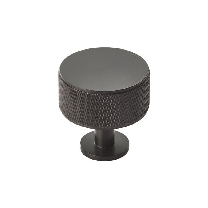 Carlisle Brass Cupboard Knob Matt Black FTD KNURLED RADIO KNOB