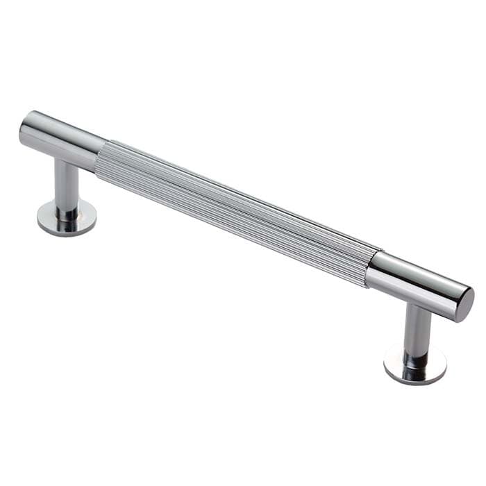 Carlisle Brass Cupboard Handles Polished Chrome FTD LINES PULL HANDLE 128mm c/c