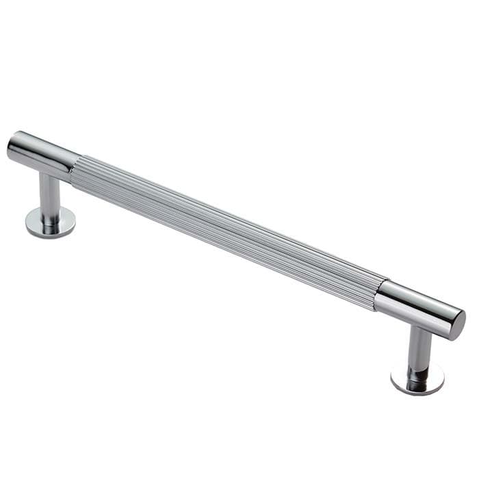 Carlisle Brass Cupboard Handles Polished Chrome FTD LINES PULL HANDLE 160mm c/c