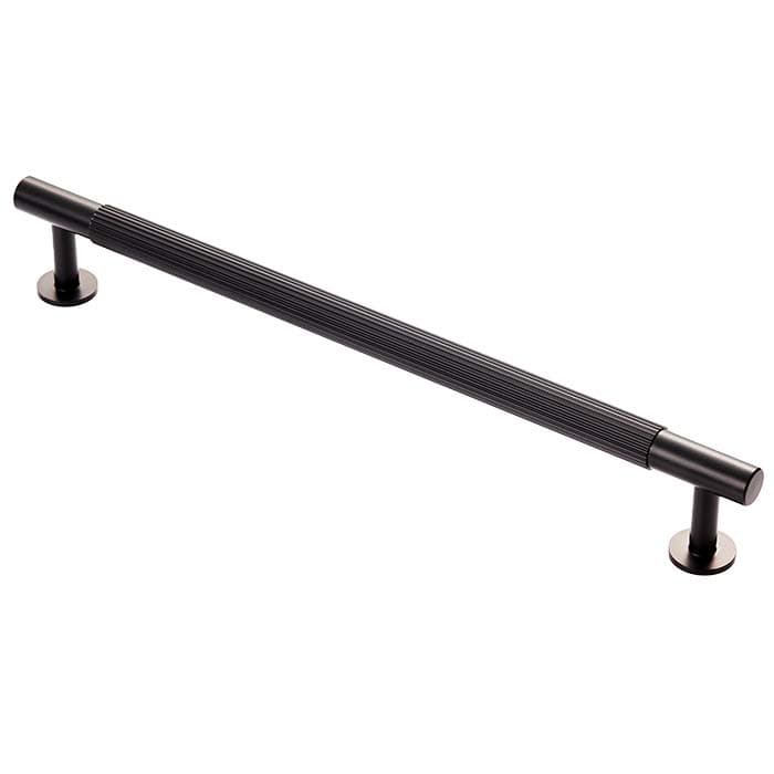 Carlisle Brass Cupboard Handles Matt Black FTD LINES PULL HANDLE 224mm c/c