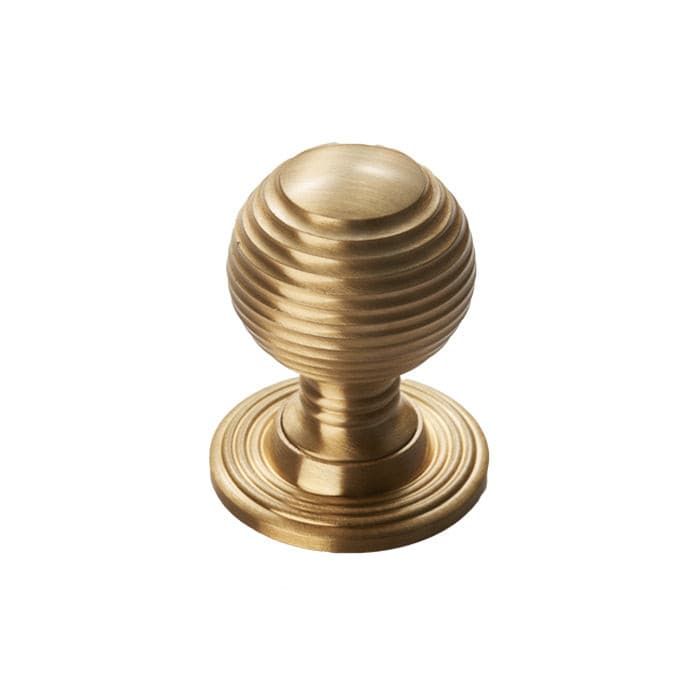 Carlisle Brass Cupboard Knob Satin Brass FTD QUEEN ANNE KNOB 28mm