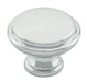 Carlisle Brass Cupboard Knob Polished Chrome FTD SHAKER STYLE KNOB 35mm