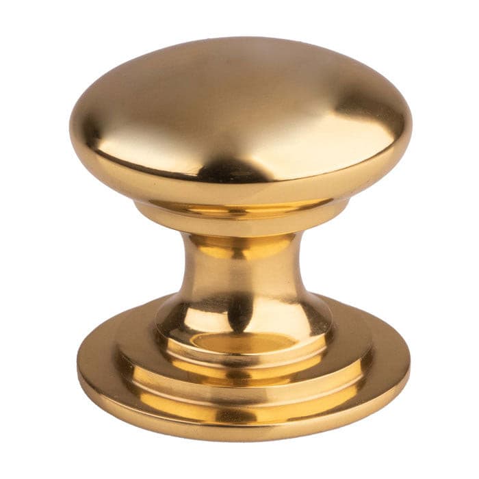 Carlisle Brass Knobs Polished Brass FTD VICTORIAN KNOB (ONE PIECE) 25mm