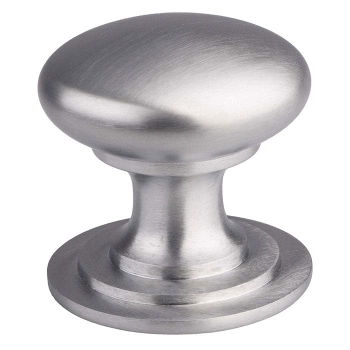 Carlisle Brass Knobs Satin Chrome FTD VICTORIAN KNOB (ONE PIECE) 42mm