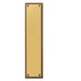 Carlisle Brass Fingerplates POLISHED BRASS GEORGIAN - FINGER PLATE 305mm X 73mm x7.3mm