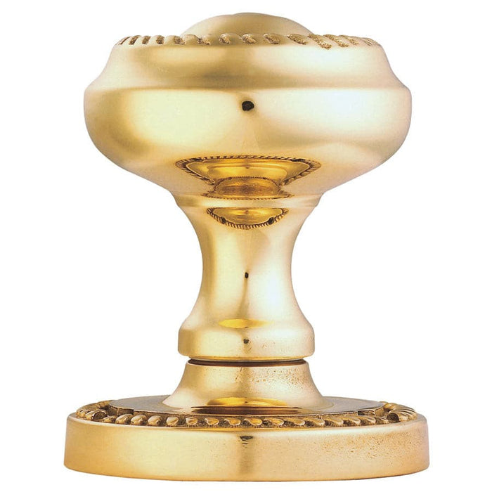 Carlisle Brass Knobs Polished Brass Georgian - Mortice Knob Furniture 60Mm