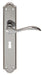 Carlisle Brass Handles POLISHED CHROME MADRID LEVER ON BACKPLATE - LOCK 57MM C/C 242MM x 45MM