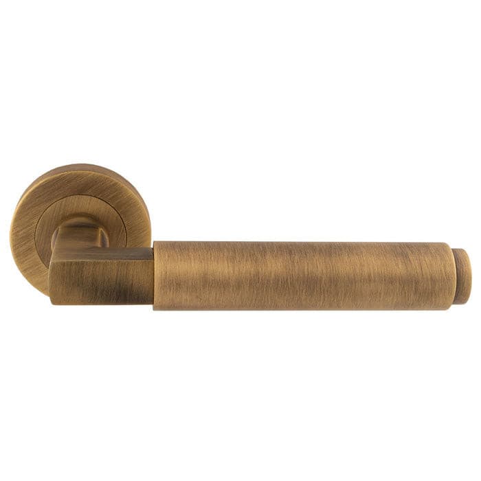 Carlisle Brass Handles Antique Brass Masano Lever On Concealed Fix Round Rose