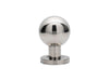 Carlisle Brass Knobs Bright Stainless Steel Mortice Knob on Sprung Round Rose