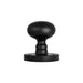 Carlisle Brass Knobs Matt Black MUSHROOM MORTICE KNOB