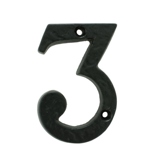 Carlisle Brass Numerals Black Antique Numeral Face Fix (No 3) 76Mm