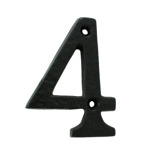 Carlisle Brass Numerals Black Antique Numeral Face Fix (No 4) 76Mm