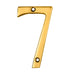 Carlisle Brass Numerals Polished Brass Numeral Face Fix (No.7) 76Mm