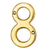 Carlisle Brass Numerals Polished Brass Numeral Face Fix (No.8) 76Mm