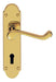 Carlisle Brass Handles Polished Brass Oakley Lever On Backplate - Lock 57Mm C/C 170Mm X 42Mm