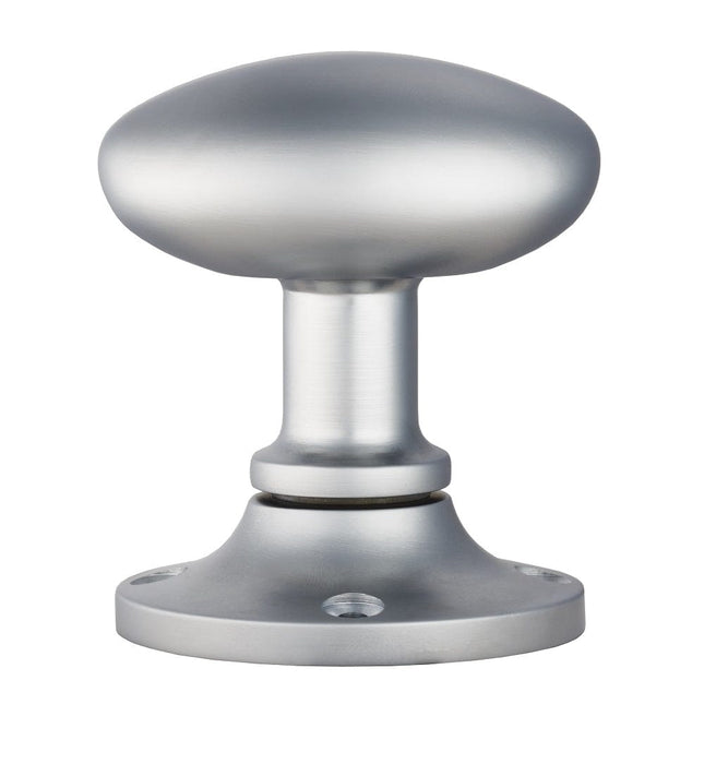 Carlisle Brass Knobs Satin Chrome Oval Mortice Knob