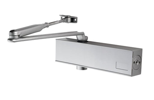 Carlisle Brass Closers Silver Overhead Door Closer Variable Power Size 2-4 C/W Backcheck & Fig 66 Bracket