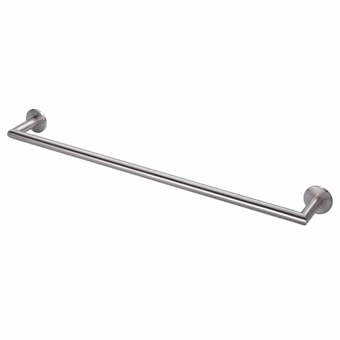 Carlisle Brass Towel Rails & Rings STAINLESS STEEL STAINLESS STEEL SINGLE MITRED TOWEL RAIL (600MM C/C) 600mm