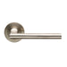 Carlisle Brass Handles Satin Stainless Steel Steelworx Soho Lever On Concealed Fix Round Rose