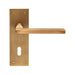 Carlisle Brass Handles Antique Brass Trentino Lever On Backplate  - Lock 57Mm