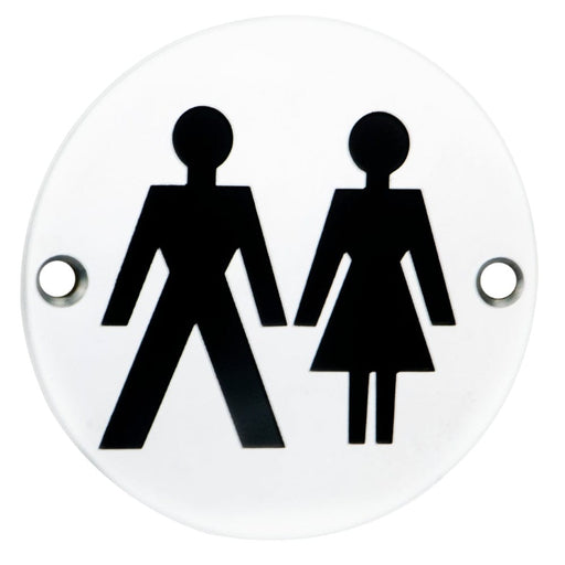 Carlisle Brass Signs Satin Anodised Aluminium Unisex Symbol