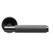 Carlisle Brass Handles Matt Black Varese Knurled Lever On Concealed Fix Round Rose