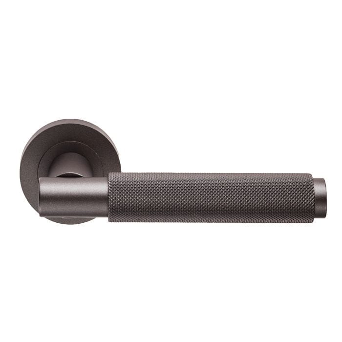 Carlisle Brass Handles Matt Bronze Varese Knurled Lever On Concealed Fix Round Rose