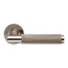 Carlisle Brass Handles Satin Nickel Varese Knurled Lever On Concealed Fix Round Rose