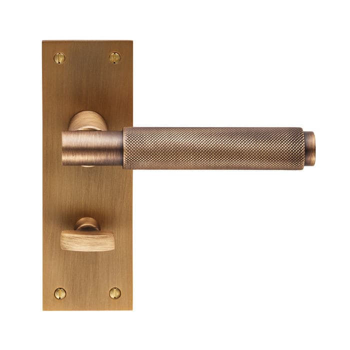 Carlisle Brass Handles Antique Brass Varese Lever On Backplate - Bathroom 57Mm