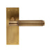 Carlisle Brass Handles Antique Brass Varese Lever On Backplate - Latch