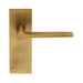 Carlisle Brass Handles Antique Brass Velino Lever On Backplate  - Latch