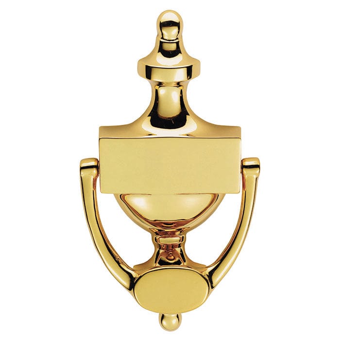 Carlisle Brass Knockers Polished Brass Victorian - Urn Door Knocker 202Mm