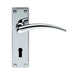 Carlisle Brass Handles Polished Chrome Wing Lever On Backplate - Lock 57Mm C/C