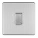 Eurolite Switches Stainless Steel Concealed 3mm 1 Gang 20Amp Dp - Stainless Steel