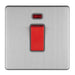 Eurolite Switches Stainless Steel Concealed 3mm 1 Gang 45Amp Dp Switch With Neon - Stainless Steel