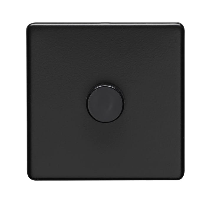 Eurolite Switches Matt Black Concealed 3mm 1 Gang Dimmer - Matt Black