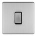 Eurolite Switches Stainless Steel Concealed 3mm 1 Gang Intermediate Switch - Stainless Steel