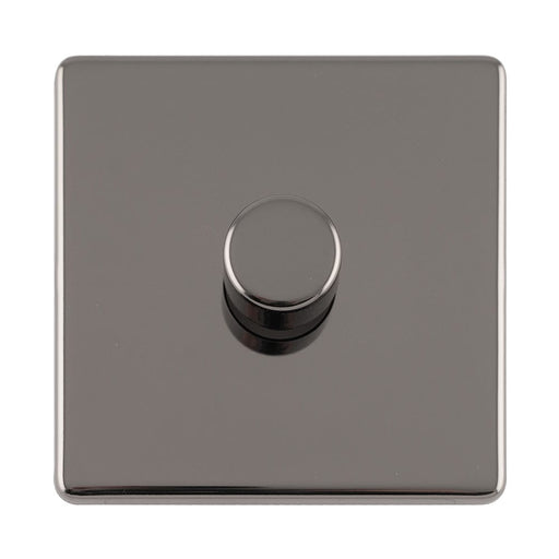 Eurolite Switches Black Nickel Concealed 3mm 1 Gang Led Push On Off 2Way Dimmer - Black Nickel