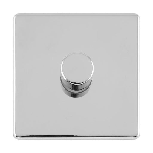 Eurolite Switches Polished Chrome Concealed 3mm 1 Gang Led Push On Off 2Way Dimmer - Polished Chrome