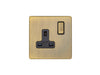 Eurolite Switches Antique Brass Concealed 3mm 1 Gang Socket - Antique Brass