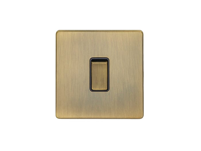 Eurolite Switches Antique Brass Concealed 3mm 1 Gang Switch - Antique Brass