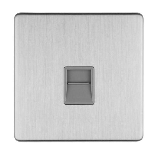 Eurolite Switches Stainless Steel Concealed 3mm 1 Gang Telephone Master - Stainless Steel