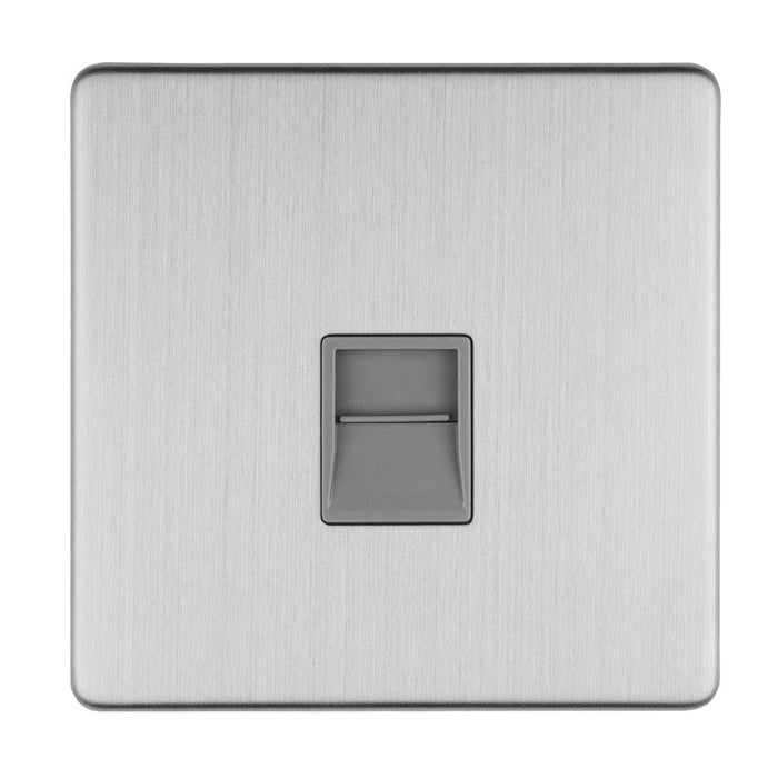 Eurolite Switches Stainless Steel Concealed 3mm 1 Gang Telephone Master - Stainless Steel